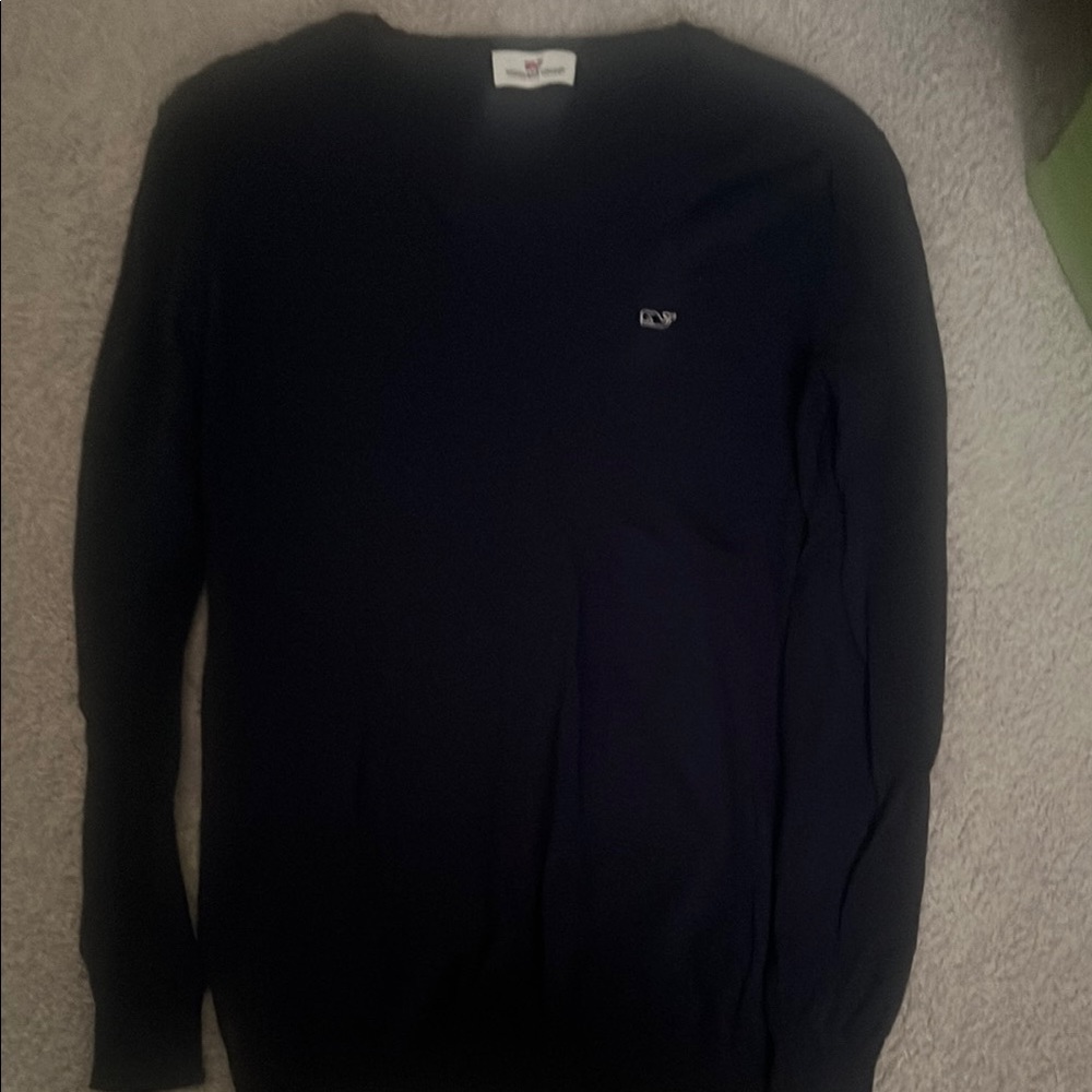 Vineyard Vines Blue V-Neck Sweater